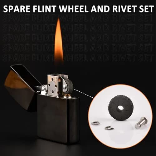 JINMUNIC Universal Lighter Repair Kit for Zippo and Most Fluid Kerosene Lighters | 148 Pieces thumbnail 5