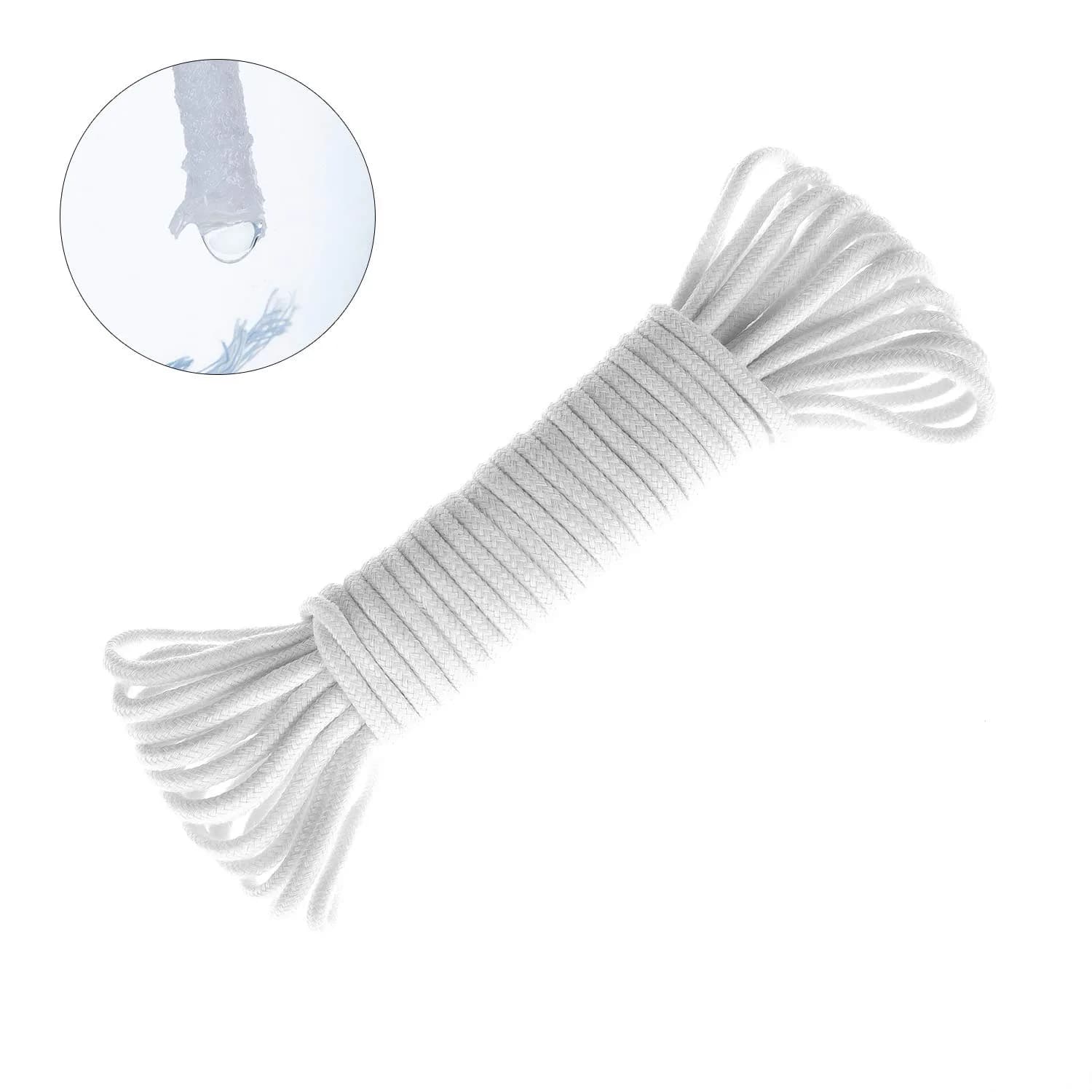 ORIMERC 15ft Self-Watering Capillary Wick Cord for Plants | Automatic Watering System for Hydroponics & Seedlings — 30 Feet