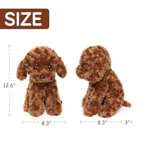 WEIGEDU Adorable Labradoodle Plush Toy 32cm (12.6") | ASTM-Tested, Non-Toxic Toy Figure thumbnail 5