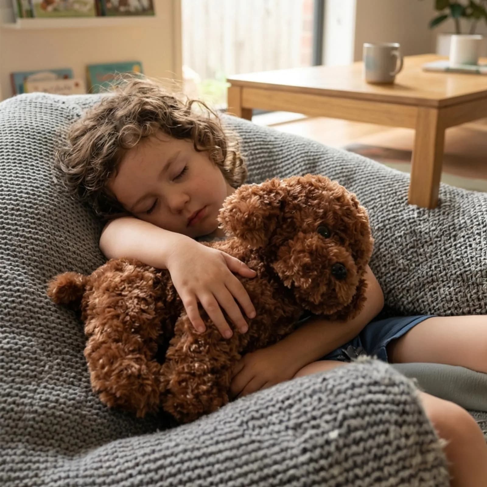 WEIGEDU Adorable Labradoodle Plush Toy 32cm (12.6") | ASTM-Tested, Non-Toxic Toy Figure - view 6
