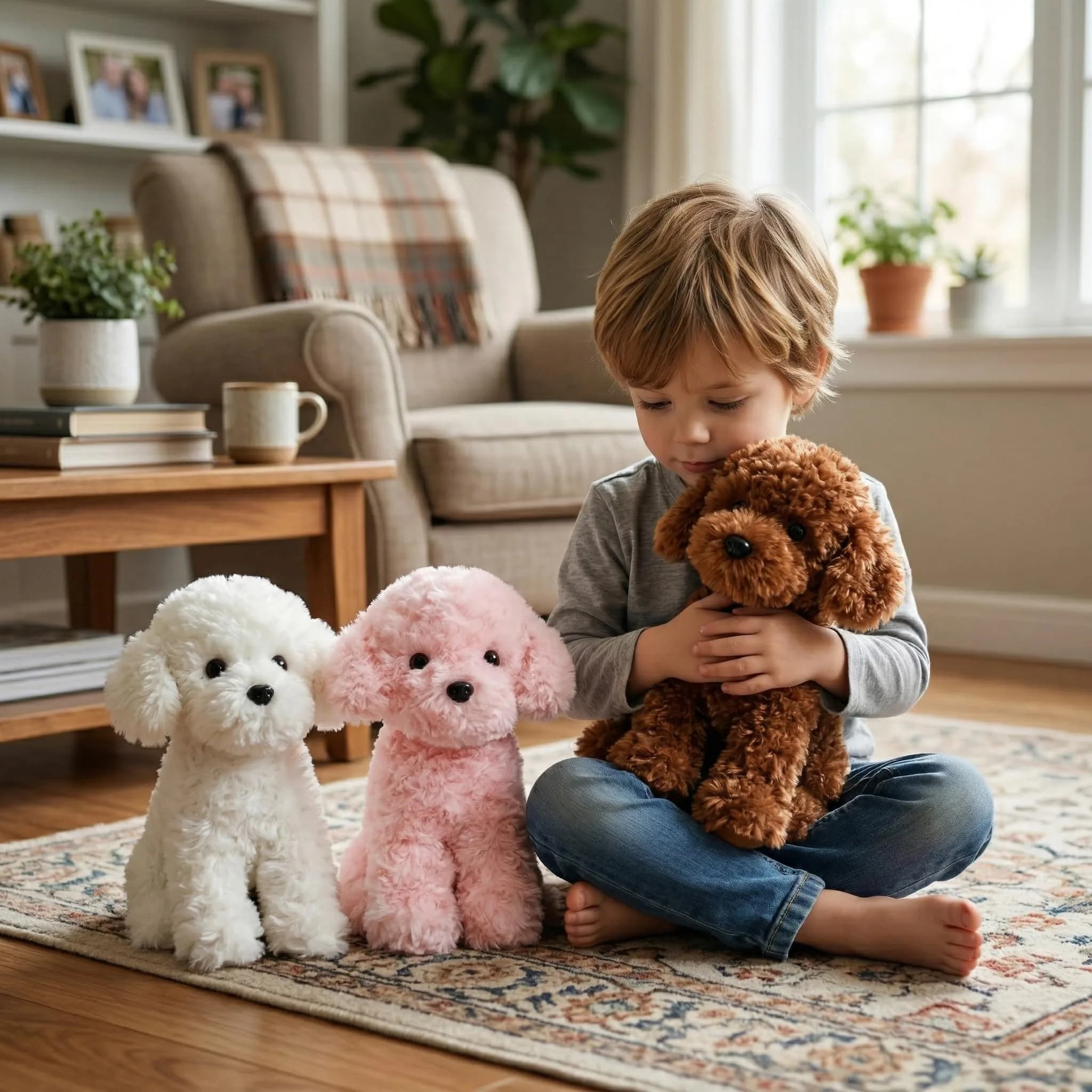WEIGEDU Adorable Labradoodle Plush Toy 32cm (12.6") | ASTM-Tested, Non-Toxic Toy Figure - view 8