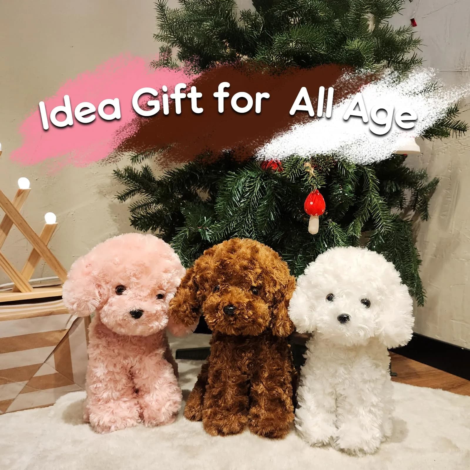 WEIGEDU Adorable Labradoodle Plush Toy 32cm (12.6") | ASTM-Tested, Non-Toxic Toy Figure - view 9