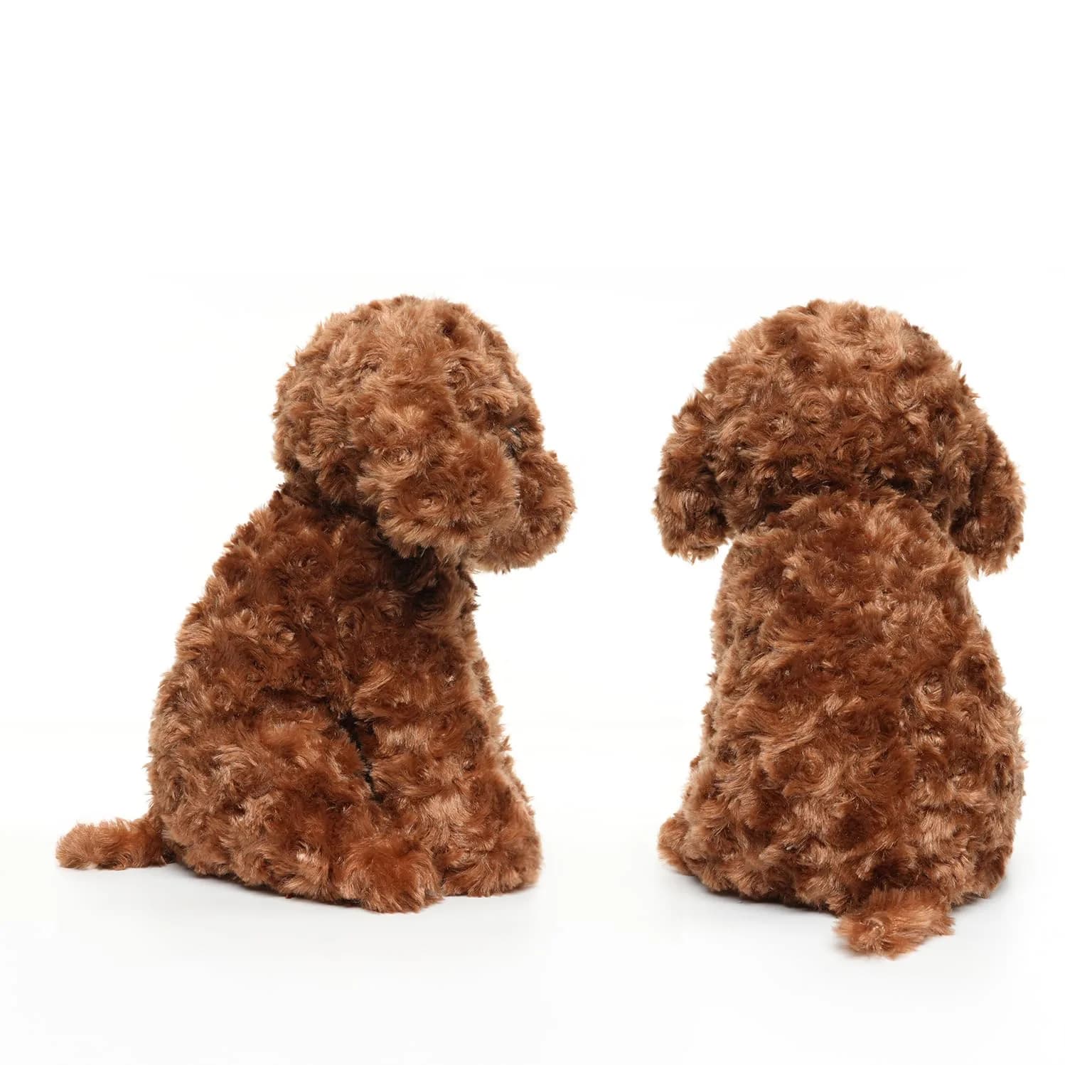 WEIGEDU Labradoodle Plush Toy 30.5 cm (12 Inch) | Realistic Fluffy Red Brown Dog Design - view 4
