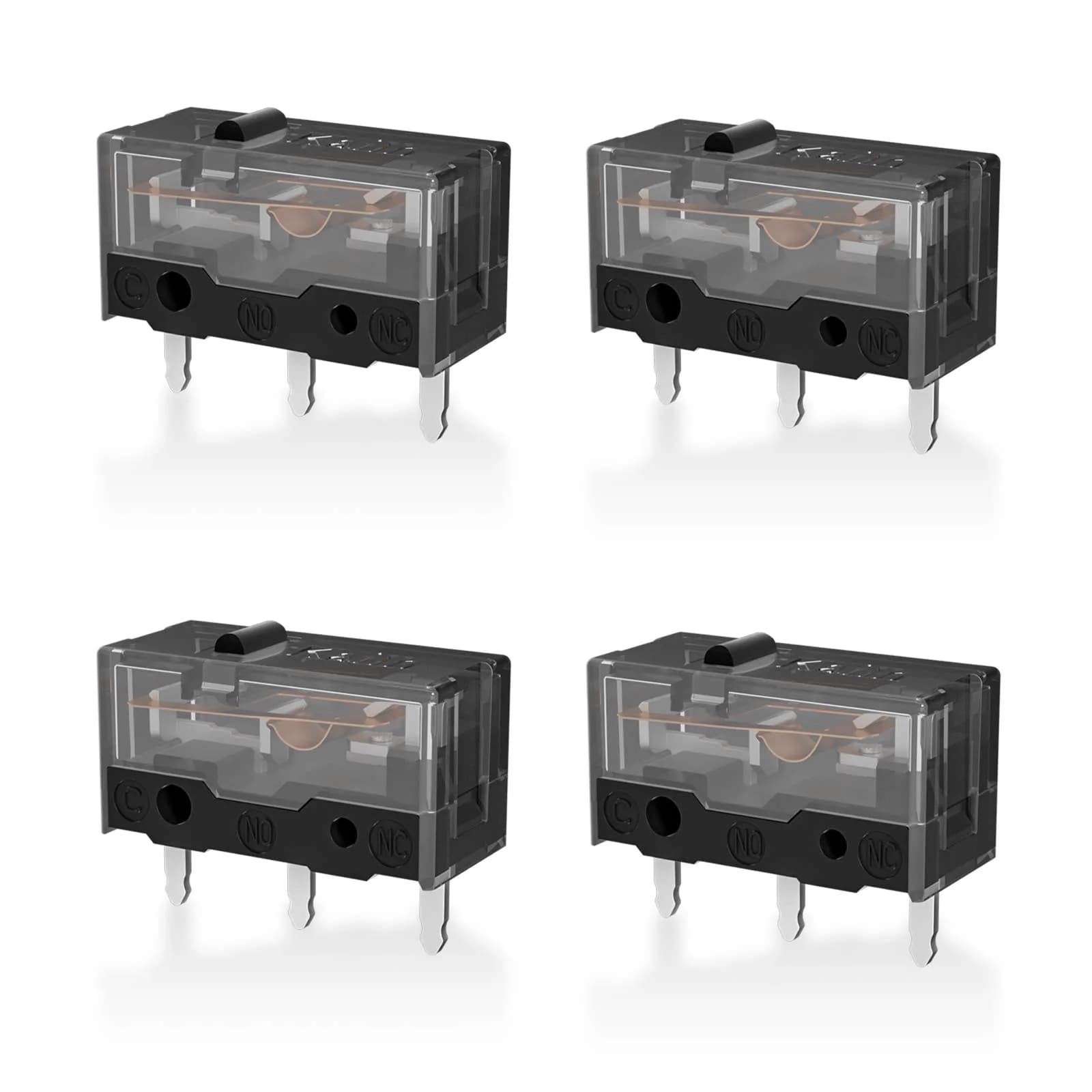RunJRX 10Pcs Kailh GM8.0 Upgrade V2 Mouse Micro Switches | Gaming Mouse Switches — black