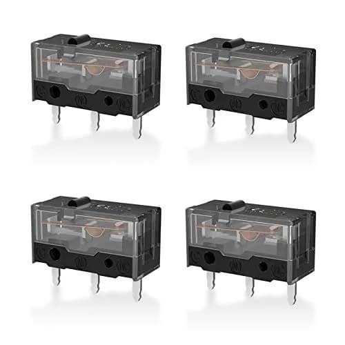 RunJRX YIMAGUJRX Black Kailh GM 8.0 Mouse Switch 4Pcs | Gaming Mouse Replacement thumbnail 1