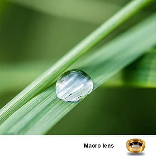 ANJIELO SMART 3-in-1 Cell Phone Camera Lens Kit Wide Angle Macro Fisheye Gold | Universal Clip-on Photography Accessory thumbnail 4
