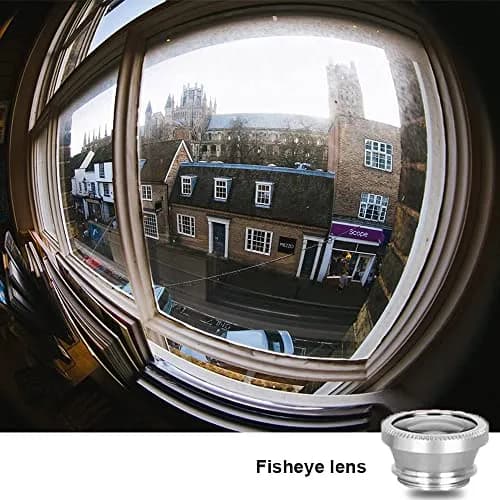 ANJIELO SMART 3-in-1 Universal Phone Camera Lens Kit - Wide Angle, Macro, Fisheye - Silver (Set of 3 Lenses) thumbnail 3