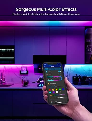 Govee RGBIC LED Strip Lights 65.6ft (20m) | Smart WiFi & Bluetooth Control for Alexa & Google Assistant thumbnail 2