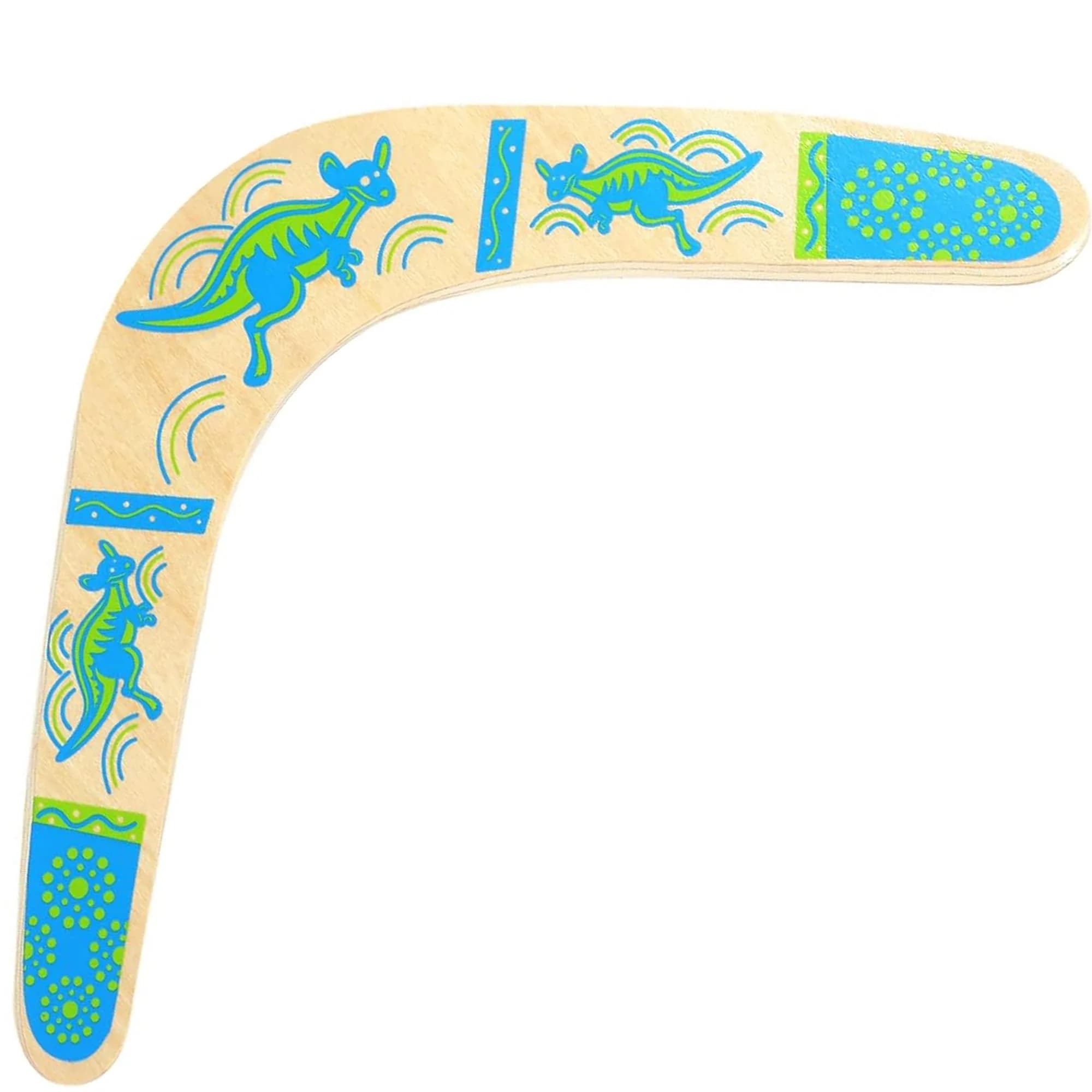 Inborntrait V-Shaped Boomerang Blue | Handmade Wooden Returning Boomerang for Ages 10+ & Adults - main product image
