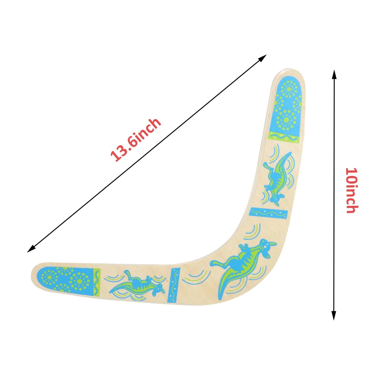 Inborntrait V-Shaped Boomerang Blue | Handmade Wooden Returning Boomerang for Ages 10+ & Adults - view 5