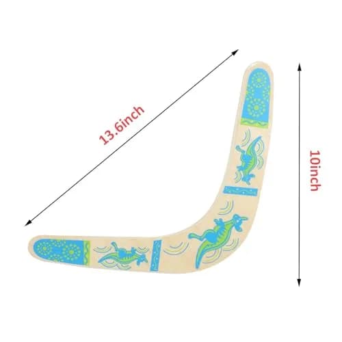 Inborntrait V-Shaped Boomerang Blue | Handmade Wooden Returning Boomerang for Ages 10+ & Adults thumbnail 5