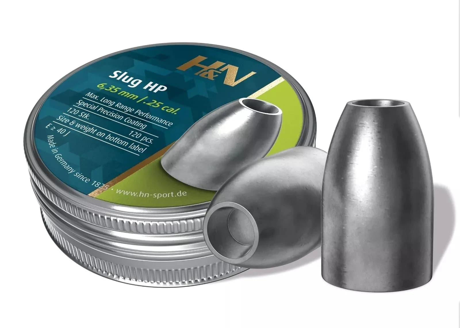 H&N Sport SLUG HP 250.030 gr/120S | Hollowpoint Air Gun Slugs for Hunting
