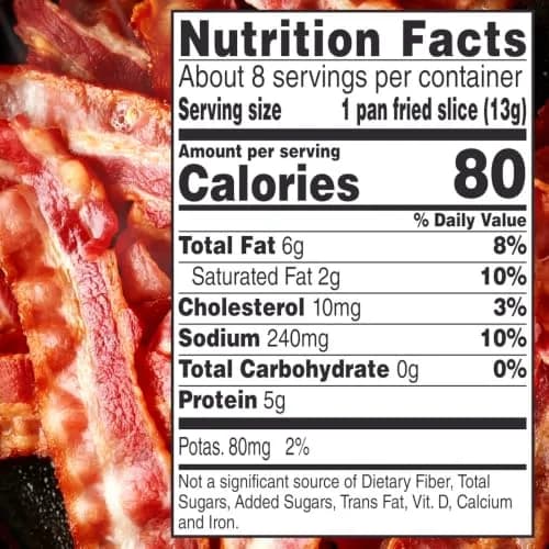 Jimmy Dean Hickory Smoked Thick Cut Bacon 12 oz | Crispy, Ready in Minutes, Gluten-Free thumbnail 7