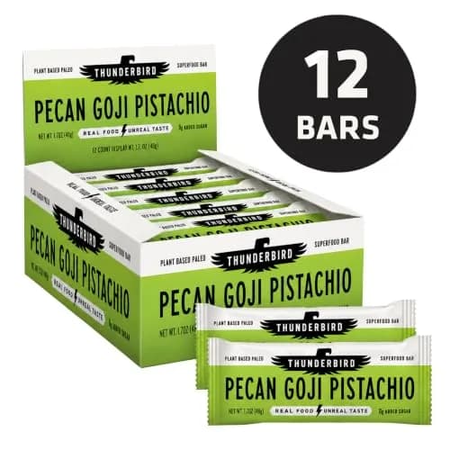 Thunderbird Real Food Bars Gluten-Free 12 Count | Vegan Paleo Non-GMO Energy Snack thumbnail 7