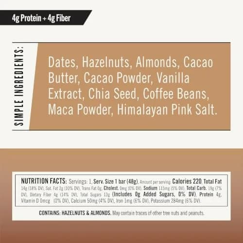 Thunderbird Real Food Bars Hazelnut 12 count | Gluten-Free Vegan Paleo Snack thumbnail 9