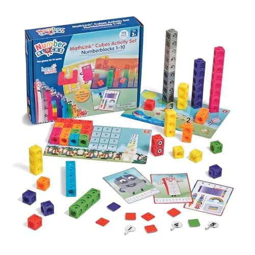 hand2mind MathLink Cubes Numberblocks 1-10 Activity Set | Educational Counting Blocks for Kids Ages 3-5 thumbnail 1