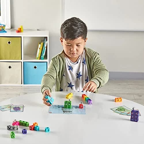 hand2mind MathLink Cubes Numberblocks 1-10 Activity Set | Educational Counting Blocks for Kids Ages 3-5 thumbnail 4