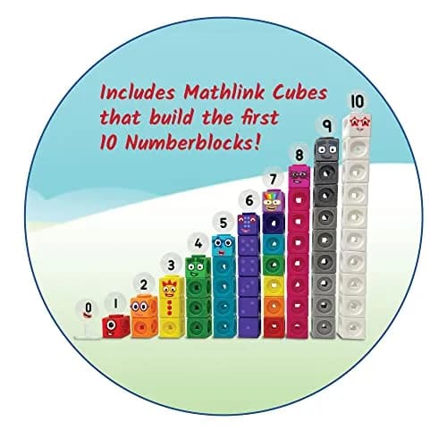 hand2mind MathLink Cubes Numberblocks 1-10 Activity Set | Educational Counting Blocks for Kids Ages 3-5 thumbnail 2
