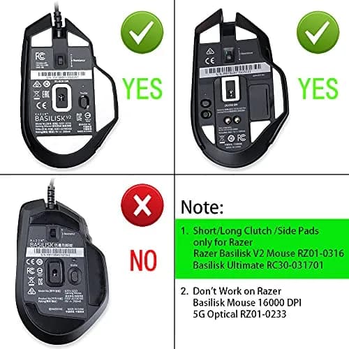 HUYUN Mouse Side Button Clutch for Razer Basilisk V2 & Ultimate | Replacement Mouse Button thumbnail 6
