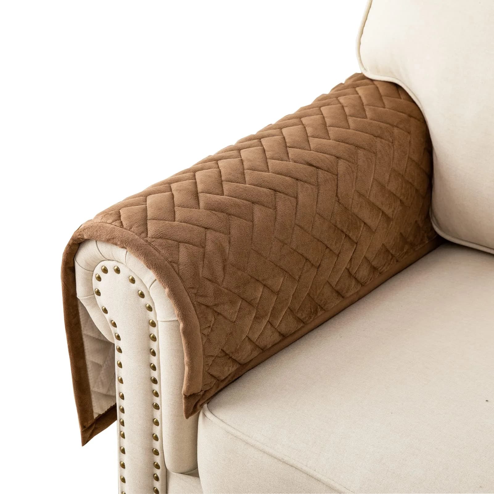 Eismodra Armrest Covers 28x28 Inches | Anti-Slip Couch Slipcover for Pets & Kids - main product image