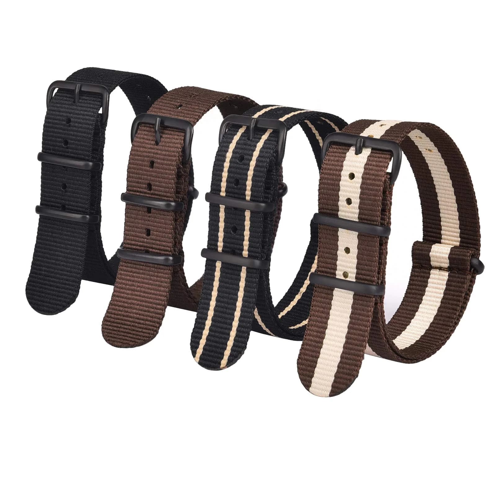 Ritche Christmas Gift 16mm Military Ballistic Nylon Watch Strap Compatible with Timex Weekender Watch Strap Timex Replacement Watch Bands for Men Women (4 Packs), White Elephant Gifts, Stocking Stuffers for Men thumbnail 1