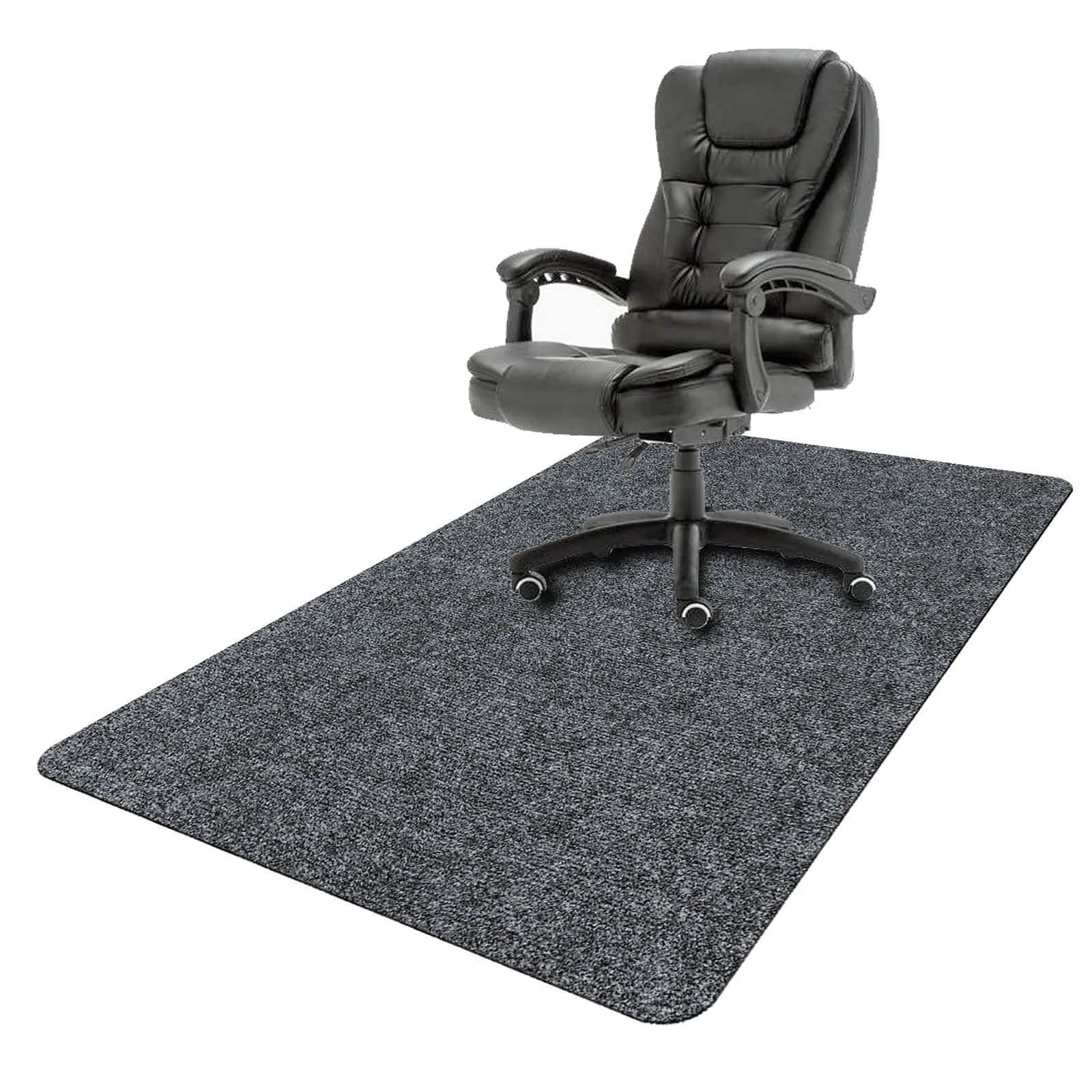 HengLiSam Dark Grey Chair Mat 120x90 cm (47x35 in) | Protects Hard Floors from Chair Damage - main product image