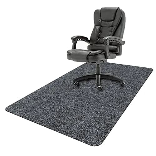 HengLiSam Dark Grey Chair Mat 120x90 cm (47x35 in) | Protects Hard Floors from Chair Damage thumbnail 1