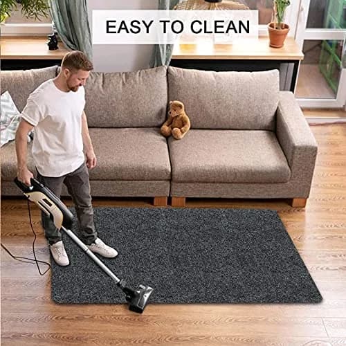 HengLiSam Dark Grey Chair Mat 120x90 cm (47x35 in) | Protects Hard Floors from Chair Damage thumbnail 5