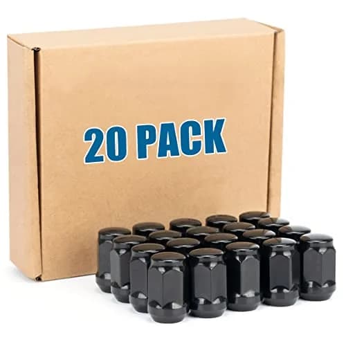 JiiinMiiin M12x1.25 Black Lug Nuts with Cone Seat, 20PCS | Durable Alloy Steel, Rust-Resistant thumbnail 9