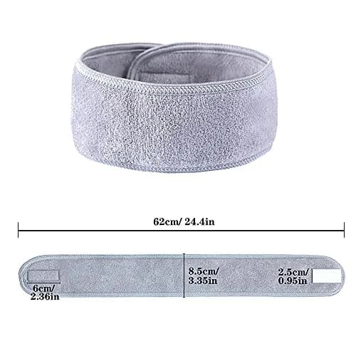 TDHDIKE Facial Spa Headbands 4 PCS | Adjustable Terry Cloth for Women Washing Face thumbnail 2