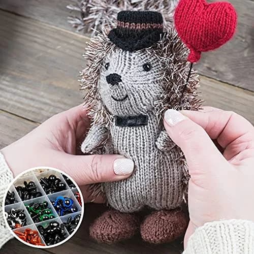 Buylorco 600pcs Safety Eyes and Noses Set 6-14mm | Assorted Sizes for Amigurumi & Crochet Dolls thumbnail 6