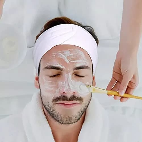 TDHDIKE White 4PCS Facial Spa Headbands | Soft Terry Cloth for Makeup & Shower thumbnail 6
