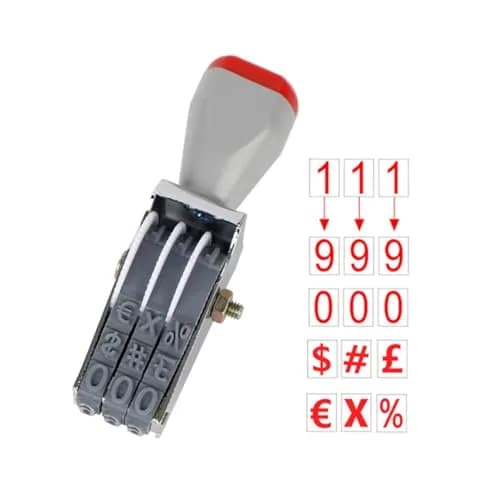 WANLIAN 3 Digits Roller Stamp Personalized Number Rubber Stamp | Multipurpose, Adjustable, Durable thumbnail 4