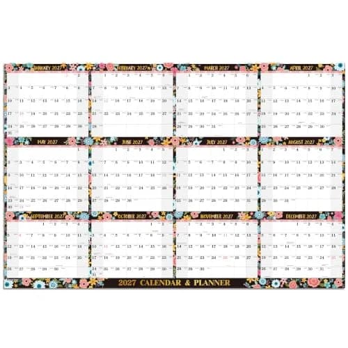 Lemome Home 2027 Dry Erase Calendar for Wall | Yearly Wall Calendar 34.6" x 22.9" thumbnail 6