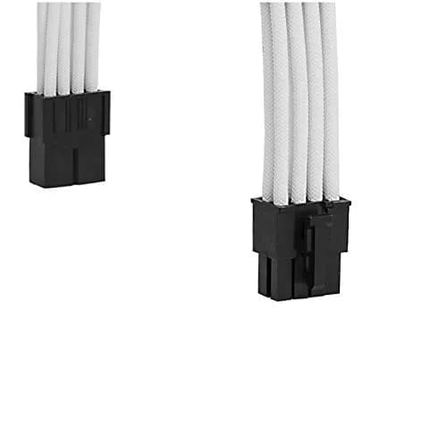 Formulamod Sleeve Extension Power Supply Cable Kit 18AWG White PCI 8+EPS 8 | Heat-Shrink-Less, 30cm thumbnail 13