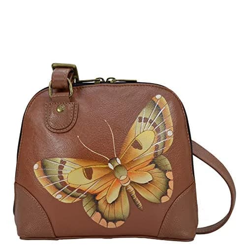 Anna by Anuschka Women's Hand Painted Genuine Leather Small Organizer Bag 20.25cm (8") | Authentic USA Import thumbnail 1