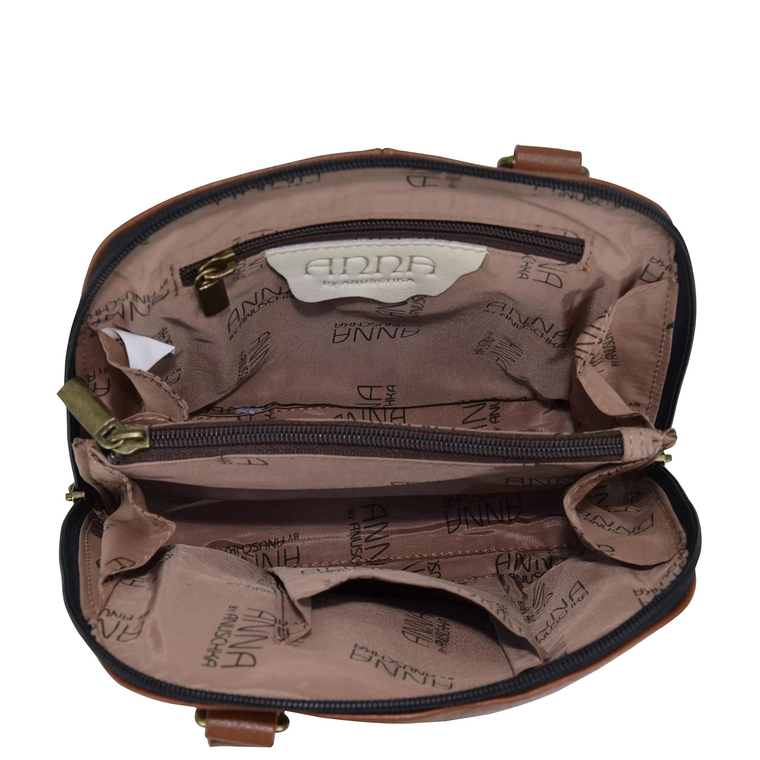 Anna by Anuschka Women's Hand Painted Genuine Leather Small Organizer Bag 20.25cm (8") | Authentic USA Import thumbnail 5