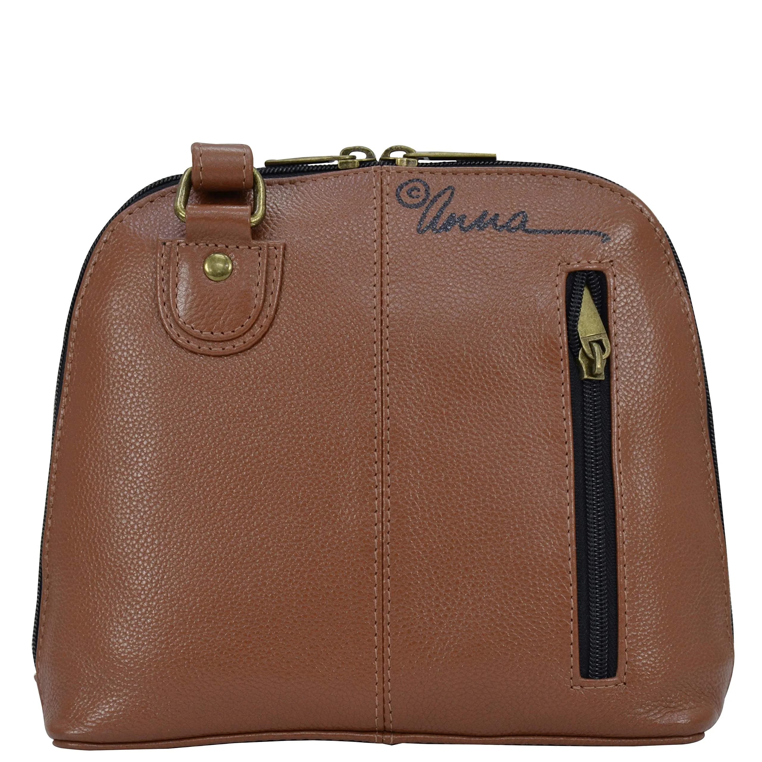 Anna by Anuschka Women's Hand Painted Genuine Leather Small Organizer Bag 20.25cm (8") | Authentic USA Import thumbnail 3