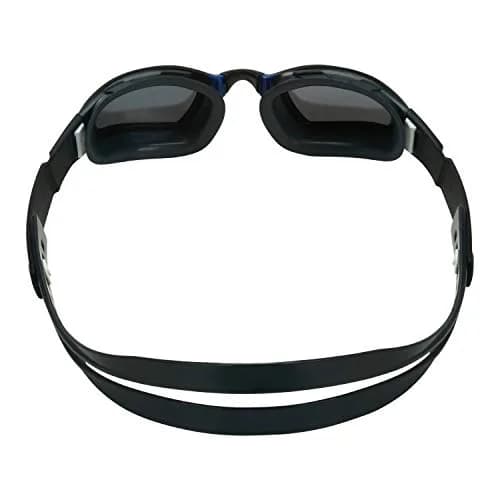 Phelps Ninja Competitive Swim Goggles - Silver Mirror Lens, Gray & Navy Frame | Anti-Fog, UV Protection thumbnail 5