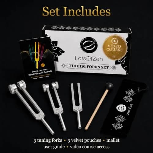 LOTS OF ZEN Tuning Forks for Healing Set (128 Hz, 256 Hz, 512 Hz) | Sound Therapy & Meditation thumbnail 6