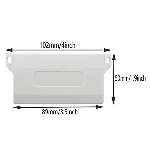AXLIZER 10pcs Replacement Bottom Weights Slats for Vertical Blinds | Durable Plastic, Easy Install, Suitable for 89mm Width thumbnail 6