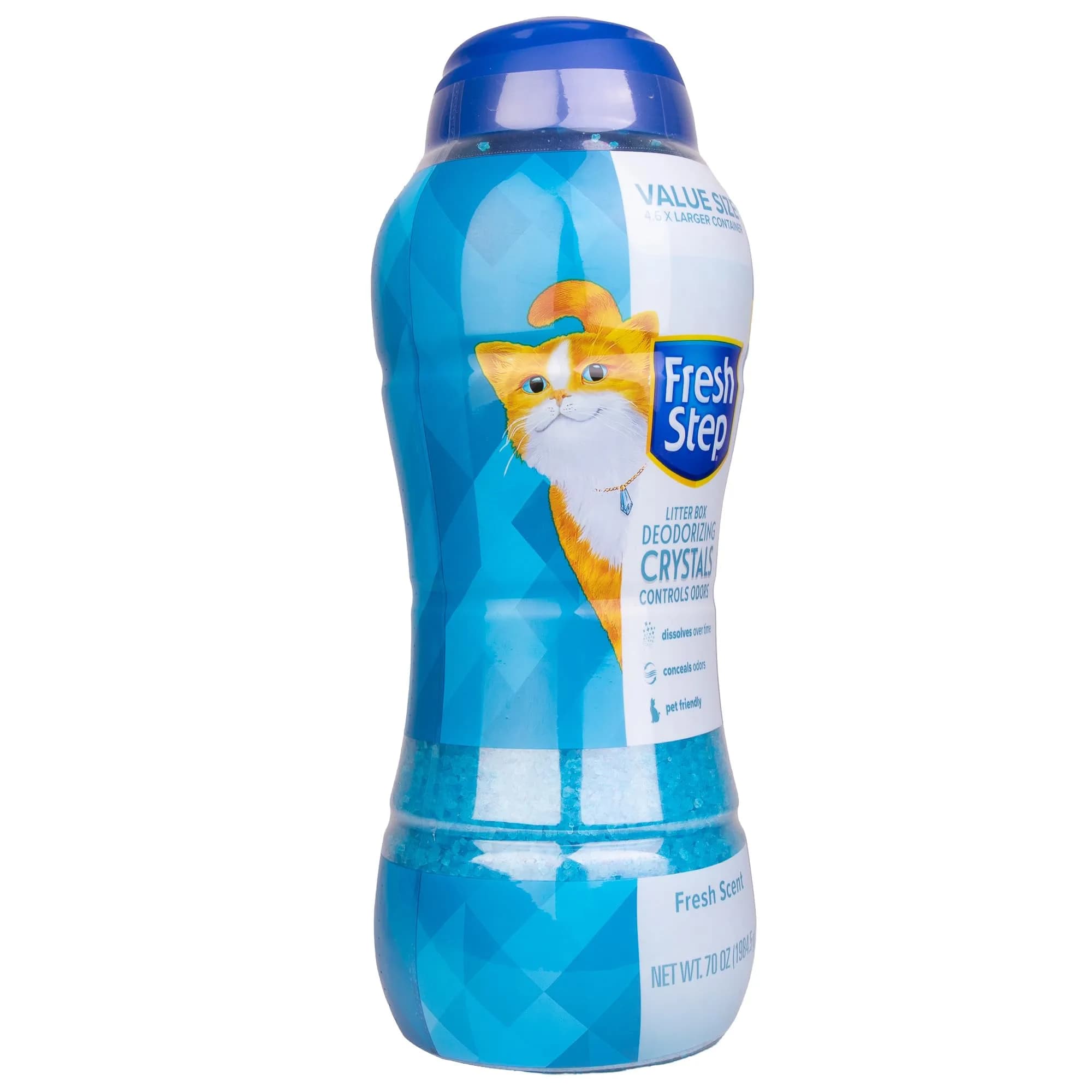 Fresh Step Cat Litter Crystals Deodorizer, Fresh Scent, 70 Ounce Pack - view 2