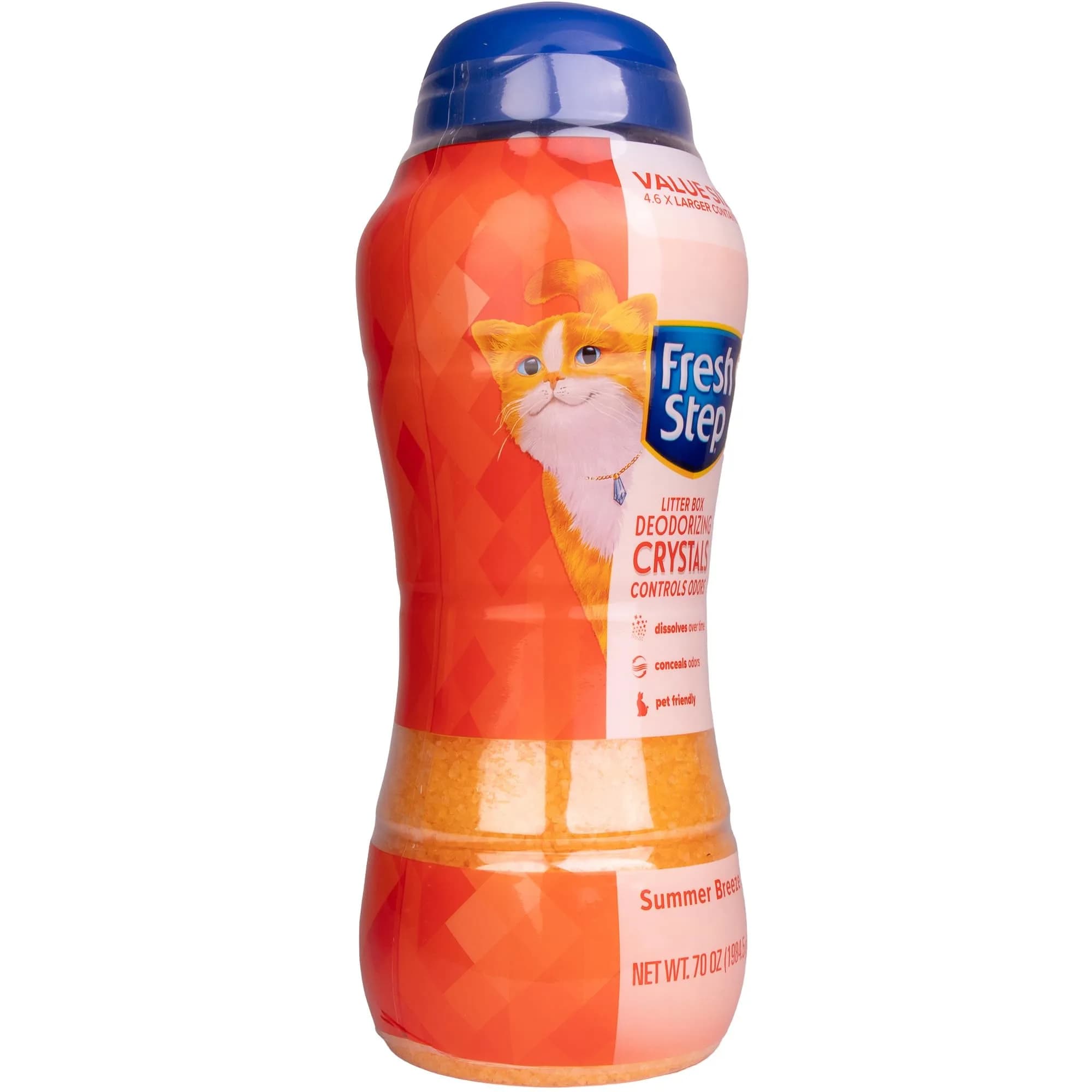 Fresh Step Cat Litter Crystals Deodorizer Summer Breeze Scent 70 Oz (1.98 kg) | Odor Control for Multi-Cat Homes - view 6