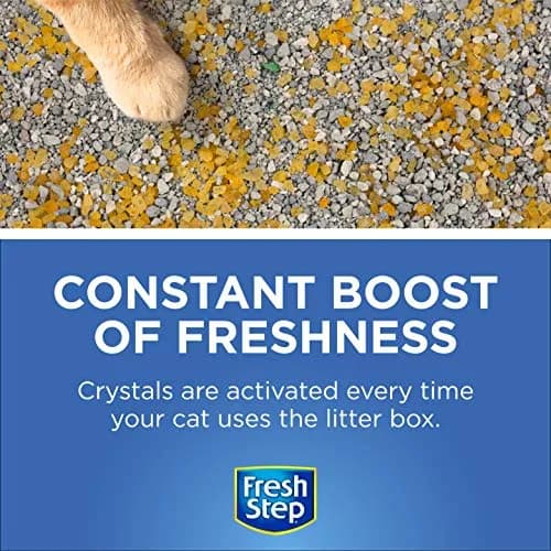 Fresh Step Cat Litter Crystals Deodorizer Summer Breeze Scent 70 Oz (1.98 kg) | Odor Control for Multi-Cat Homes thumbnail 3