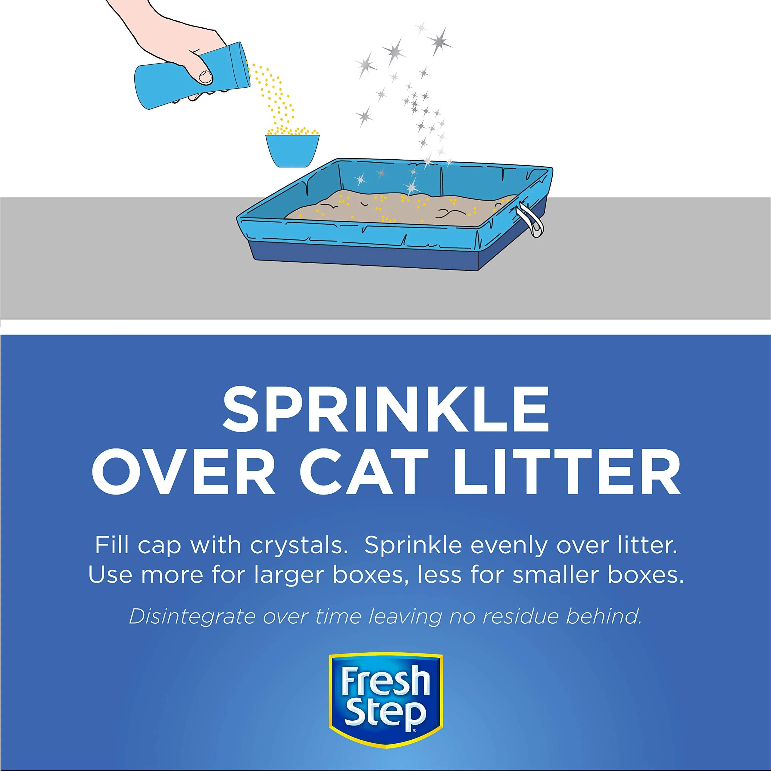 Fresh Step Summer Breeze Scent Cat Litter Crystals Deodorizer, 70 Ounce - view 4