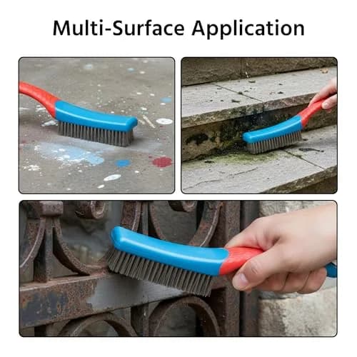 Regpre Steel Wire Brush for Rust Removal | Durable 8x20 Stainless Steel Bristles (16cm x 7.5cm) thumbnail 8