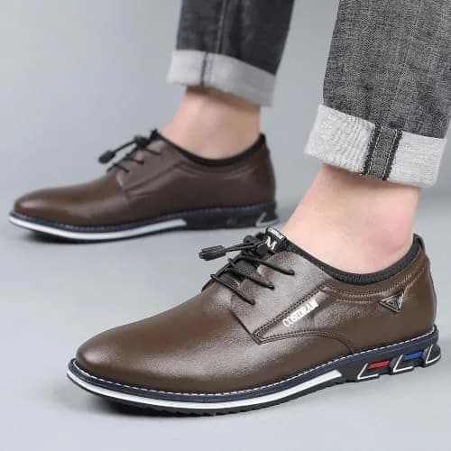 COSIDRAM Mens Business Dress Shoes Casual Comfort Walking Shoes Brown 8.5 | All-Day Office & Casual Wear thumbnail 9