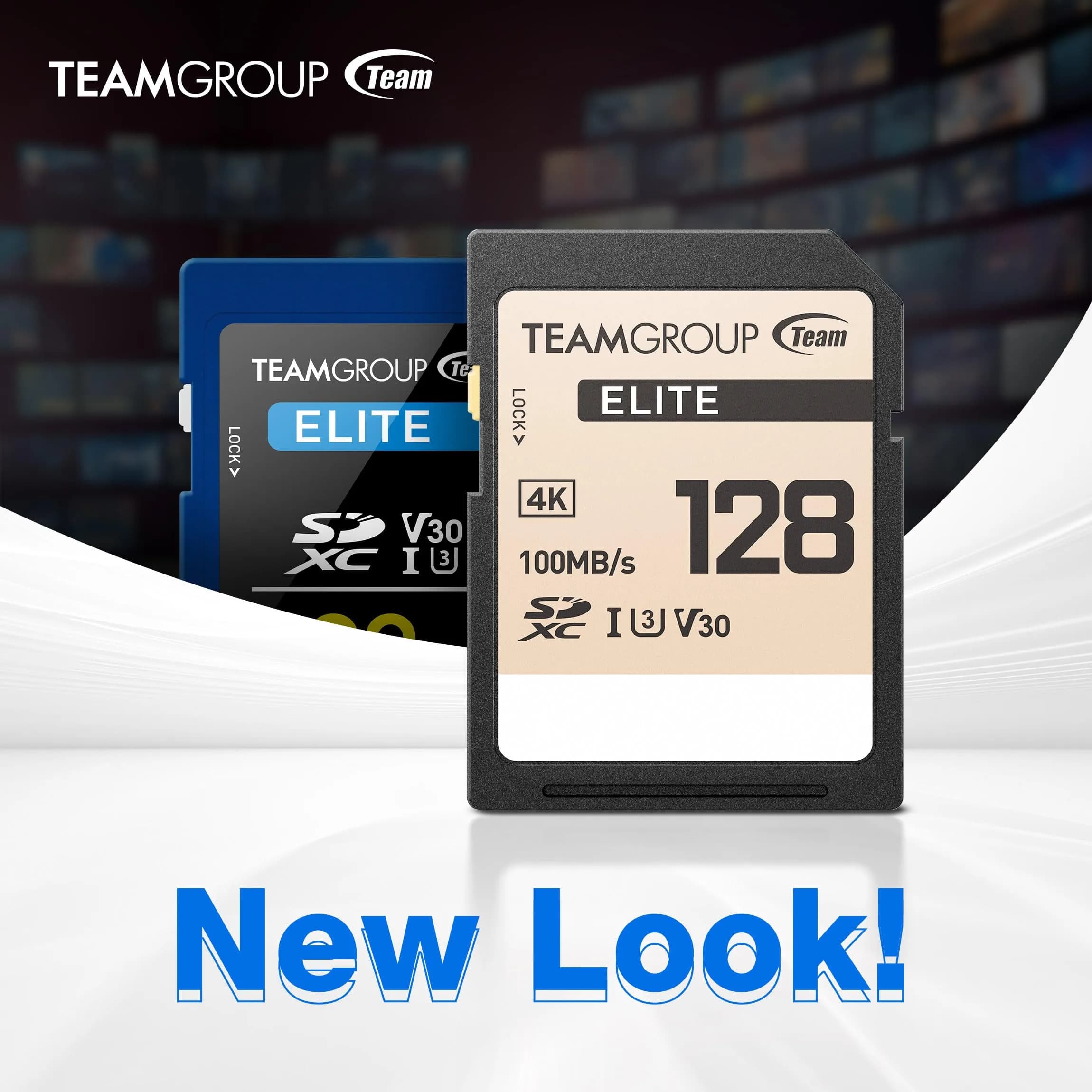 TEAMGROUP Elite 128GB SDXC UHS-I U3 V30 Memory Card | 100MB/s Read Speed for 4K UHD Recording - view 2