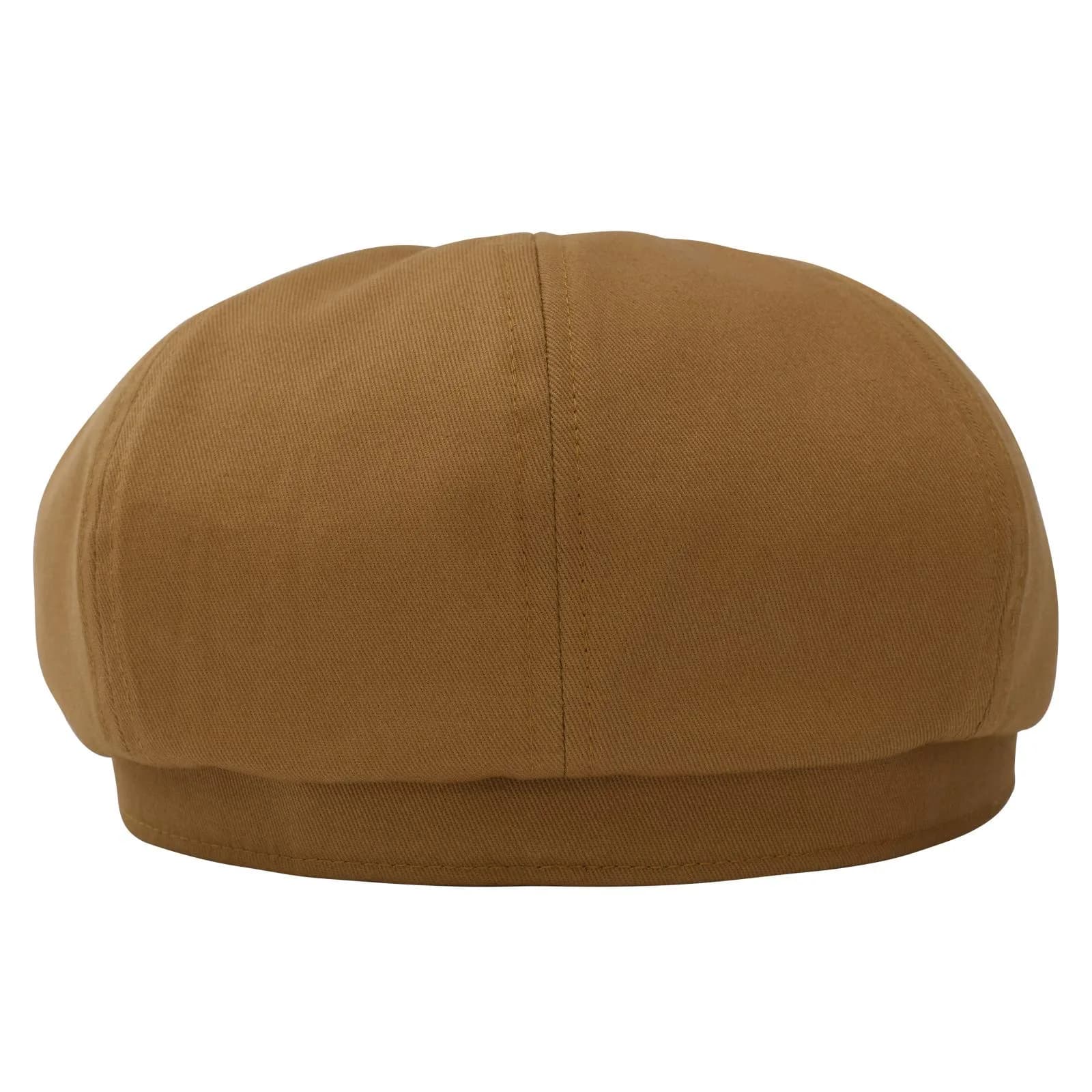 BOTVELA Men's 100% Cotton Newsboy Cap - Brown, 7 3/8 (23.2 inches) - view 6