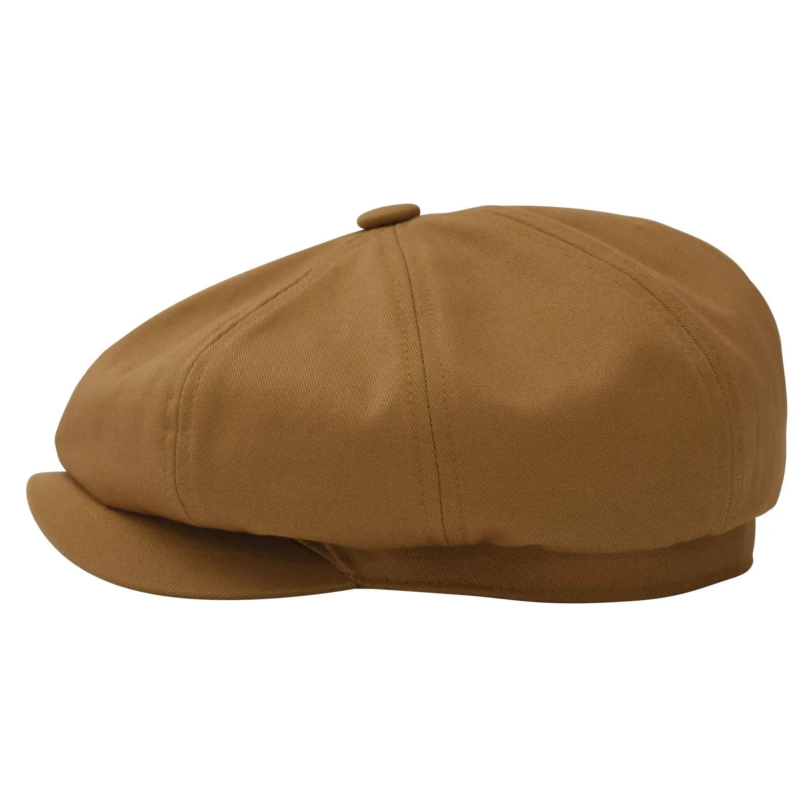 BOTVELA Men's 100% Cotton Newsboy Cap - Brown, 7 3/8 (23.2 inches) - view 2